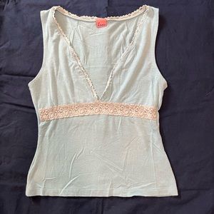 Light Blue V-neck Cami